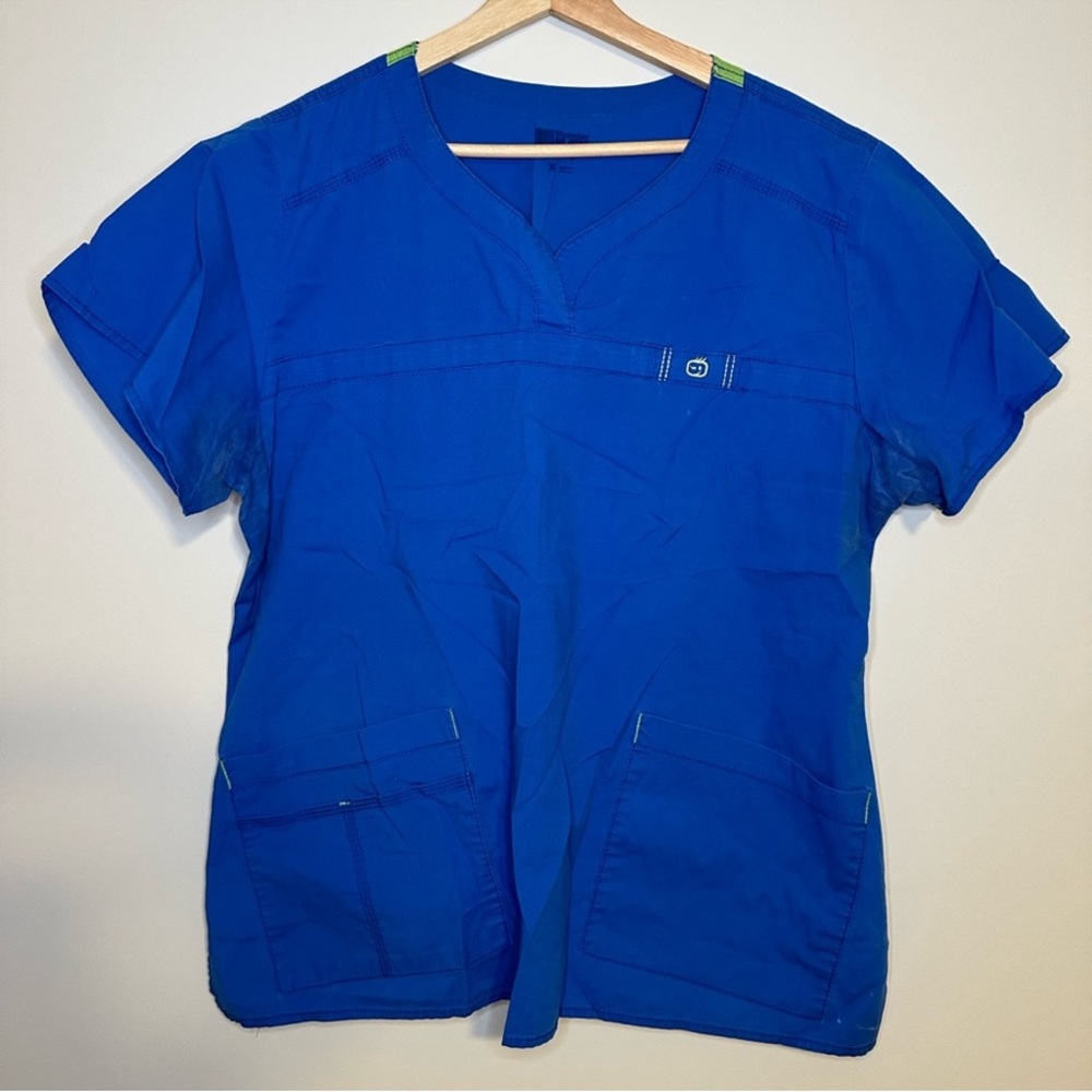 WonderWink Blue Scrub Top